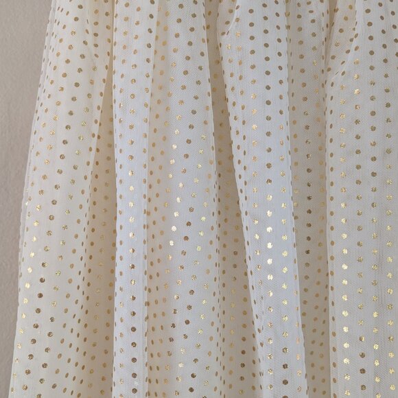 Girl's Polka Dot‎ Metallic Tulle Skirt Holiday Ballet Ballerina Size L (10-12) - Picture 3 of 13
